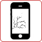 Apple iPhone 4S Broken / Cracked LCD Screen